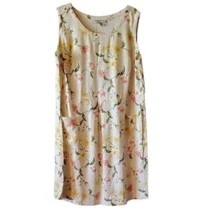Vintage, Floral Sleeveless Sundress Woman Within 24W